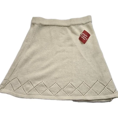 Esprit Vintage Size M Cream/White Lambswool Skirt Womens NWT - Image 1 of 4