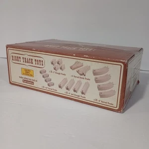 Wooden Train Track 52 Piece Set-18 Feet of Track Expansion - 5 Distinct Pieces - - Picture 1 of 5