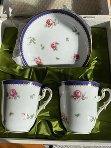 Richard Ginori Princess Rose Morning Cup Saucer Pair From Japan - Picture 1 of 17