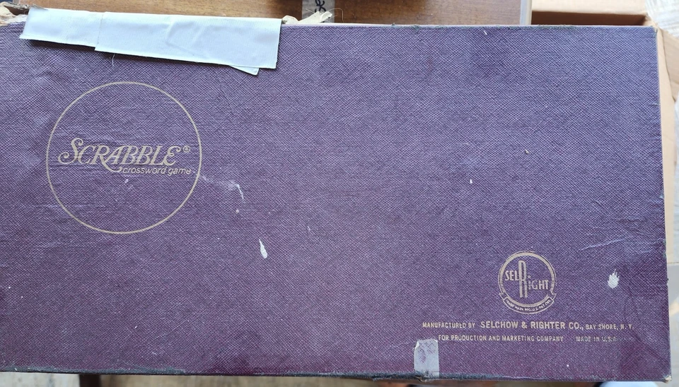 Vintage SCRABBLE Crossword Game By Selchow & Righter Co. R1953 - Image 1 of 4