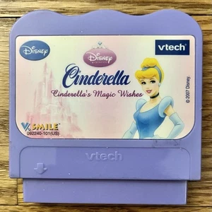 Vtech V.Smile Cinderella's Magic Wishes Game Cartridge Disney Cinderella - Picture 1 of 2