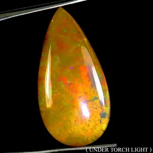 AAA Floral Flash Juego de Color Cristal Ópalo de Fuego 10.79 Ct 27.5x14mm Gran Gema Raro - Imagen 1 de 14