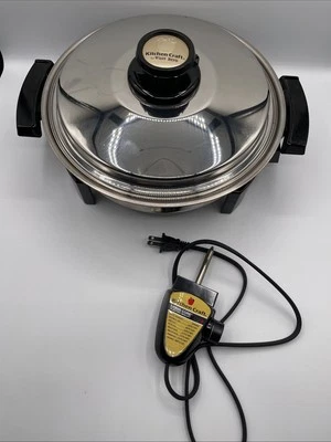 Kitchen Craft Electric Skillet 11" Liquid Core Stainless Made USA TESTED & CLEAN - Image 1 of 4