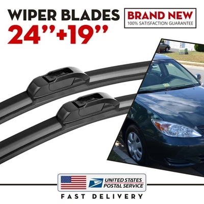 Limpiaparabrisas sin soporte OEM de 24" y 19" para Lexus ES350 GS350 GS300 GS430 Foto 1 de 4