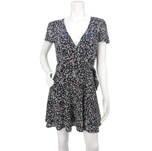 Abercrombie & Fitch Mini Wrap Dress Size M Floral Cottagecore Feminine whimsical - Picture 1 of 12
