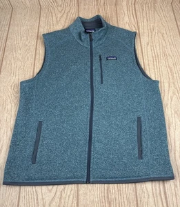Patagonia Hombres Mejor Suéter Chaleco XL Cremallera Completa Chaqueta Verde Usado en Excelente Condición - Imagen 1 de 7