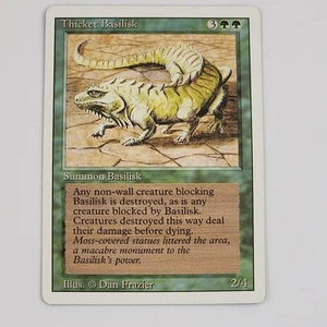 Thicket Basilisk Magic The Gathering (218/306) Revised Edition LP MTG Card TCG - Picture 1 of 2