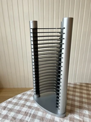De colección Y2K - 20 CD Apilable Torre Rack CD Soporte Organizador Retro Gris  Foto 1 de 4
