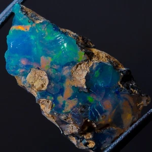 Ethiopian Opal Rough A++ 100% Natural Crystal Welo Rough 9.25 CT 13x22x11mm BC01 - Picture 1 of 3