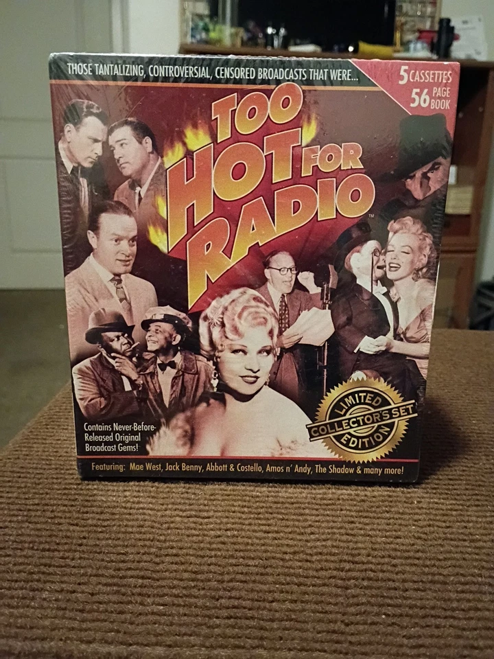 Vintage Too Hot For Radio 5 Audio Cassette Tapes + 56 Page Book Sealed NIP - Image 1 of 4
