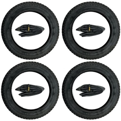 4x Reifen + Schlauch 90G 12,5x1,75x2,25" Fahrrad Kinderwagen Puky Roller 47-203 - Bild 1 von 4