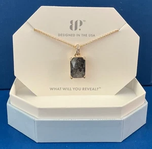 Bomb Party Necklace “Horizon’s Endless Call” NK28680 Black Ice Crystal Gold - Picture 1 of 3
