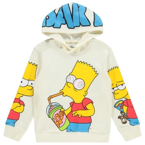 The Simpsons Boys Bart Simpson Brain Freeze Pullover Hoodie Bart Sizes 4-18 - Picture 1 of 7