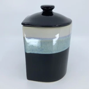 Vintage Rodolfo Padilla Signed Stoneware Studio Pottery Canister With Lid 7 1/4" - Picture 1 of 9
