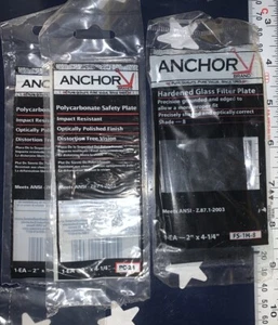 ANKER 2"" x 4-1/4"" 1x Schirm 8 Hartglas Filterplatte & 2x Sicherheitsplatten - Bild 1 von 2