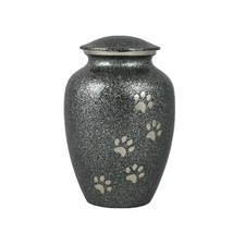 Small Pet Cremation Urn For Ashes Dog Memorial Cat 6' Grey Ashes Urn