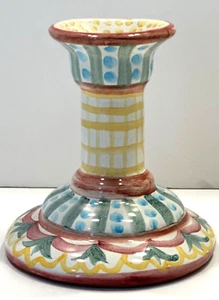 MACKENZIE CHILDS CANDLESTICK MADISON - Picture 1 of 5