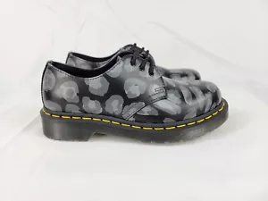 Dr Martens 1461 Leather Skull Print Black Shoes Size Womens 5 Youth 4Y 27686 - Picture 1 of 10