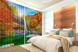 3D Natural Waterfall I2507 Photo Blockout Curtain Fabric Window Honey 2023 - Picture 1 of 7