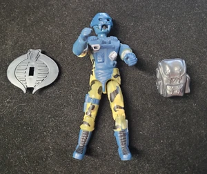 Vintage 1997 Gi Joe Cobra Alley Viper Trooper with Mask Backpack and Shield - Picture 1 of 10