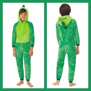SAINT EVE DINO YOUTH BLANKET SLEEPER SIZE 7-8 - Picture 1 of 9
