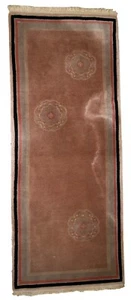 Handmade vintage Tibetan Khaden rug 2.3' x 5.7' (72cm x 176cm) 1970s - 1C741 - Picture 1 of 10