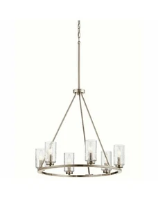 Kichler Marita 6-Light Brushed Nickel Transitional Chandelier  - Picture 1 of 7