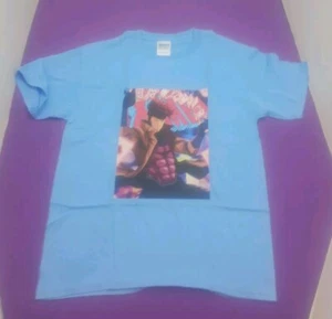 Large New Youth Premium Gildan XMen Mutant Gambit Comic Hero Graphic Blue Shirt - Picture 1 of 5