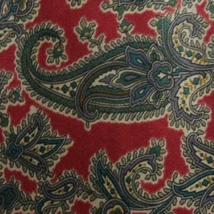 Red Paisley CARDIN Silk Tie - Picture 1 of 9
