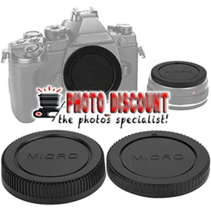 BACK BODY LENS CAP KIT fits OLYMPUS OM-D E-M1 E-M5 MARK I II III - Picture 1 of 2