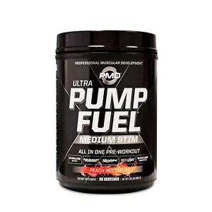 PMD SPORTS PUMP FUEL ULTRA - PRE WORKOUT - PEACH NECTARINE -MEDIUM STIM-30 SERV - Picture 1 of 3