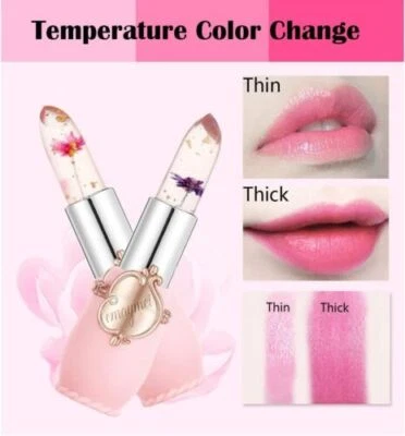Flower Crystal Jelly Lipstick & Blushers Magic Temperature Change Color Cosmetic