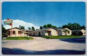 Postcard The Surf Motel, Santa Cruz CA D42