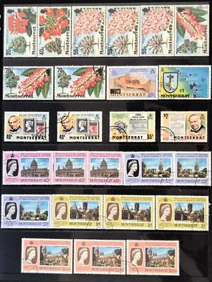 Stamps From MONTSERRAT General Mix Sold as Seen - U/VF/LH - Image 1 of 2
