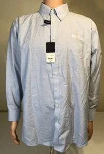 IDAHOAN Employee Company Light Blue Button Down Stafford Oxford Shirt 17 32/33 - Picture 1 of 8