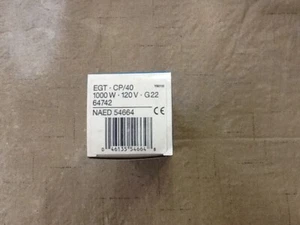 EGT OSRAM 1000 WATT 120V STAGE AND STUDIO PHOTO OPTIC LAMP - Picture 1 of 2