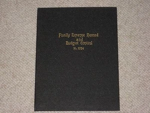 Standard Family Expense Record and Budget Control No. 1754 dated 1937 Hardcover - Picture 1 of 11