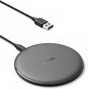Wireless Charger Qi-Certified, 10W Max Fast Samsung iPhone Air Pods Compatible - Picture 1 of 6