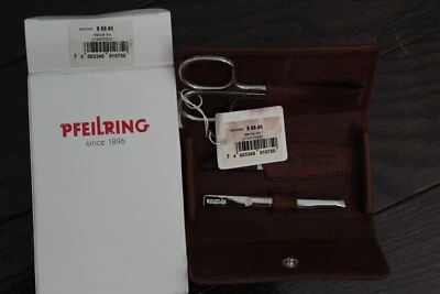 Juego de manicura con anillo de flecha tijeras pinzas y estuche de limas de uñas de zafiro Alemania 3 piezas Foto 1 de 4