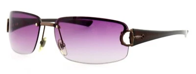 Gafas de sol Y2K GUCCI GG2744/F/S BKYVT 62 mm bronce negro media llanta Italia Foto 1 de 4