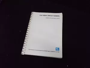 C101 Visual Display Terminal Manual (EAI), (ENGL). #X-27-13 - Bild 1 von 3