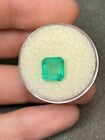 2.90 Carat 8.5x8 Green Natural Loose Colombian Emerald-Asscher Cut May Gemstone