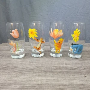 Disney Winnie The Pooh And Friends Set Bicchieri in Vetro Trasparente - Foto 1 di 7