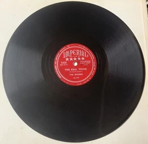 The Spiders 1954 DOO WOP 78 The Real Thing / Mmm Mmm Baby IMPERIAL Mint- HEAR - Picture 1 of 2