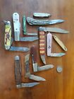 Vintage Pocketknife Lot Knife X12 Northrup Trojan Pfizer Jacques Pioneer Keltgen