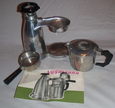 Vintage 3 piece set Vesuviana Stovetop Espresso Coffee Maker Made in Italy - Image 1 of 4
