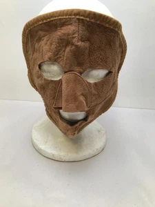 Antike Vintage Insane Asylum Leder Gesichtsmaske Gummiband gruselig Halloween - Bild 1 von 3