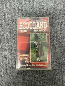 Scotland The Brave - Bagpipes Greatest Hits - Cassette - FREE SHIPPING! - Picture 1 of 2