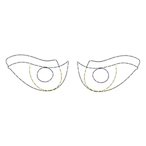 Celebrations Halloween LED Prelit Scary Eyes Window Silhouette Halloween Decor - Picture 1 of 2