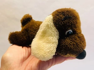 Vintage Dakin Drooper Dog Plush Stuffed Animal Brown w/ White Ears 1973 BIN 11 - Picture 1 of 16